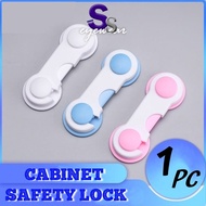 Baby Safety Lock Non Adjustable Multi-function Child Cupboard Door Drawer Cabinet Closet Bi-fold Lock Safety Security