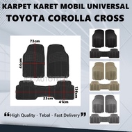 Universal 2-row rubber car carpet for Toyota Corolla Cross