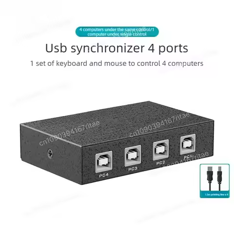 4/8/16 Port KVM Switch Keyboard Mouse Synchronizer Multi‑PC Simultaneous Controller for Multi‑Screen