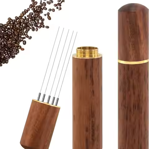 Stainless Steel Coffee Powder Tamper Espresso Powder Stirrer Distributor Leveler WDT Tools Cafe Stir