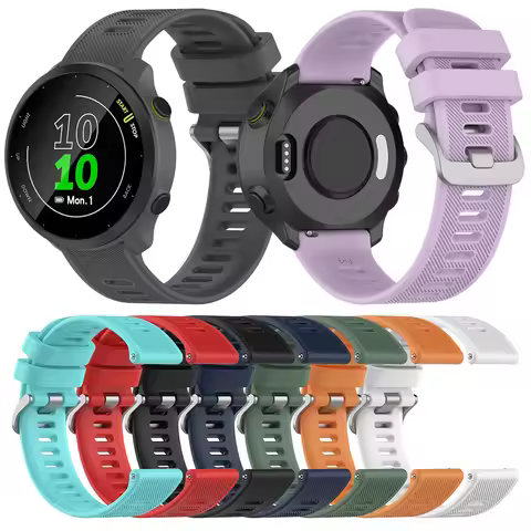 20mm watch Straps for Garmin Forerunner 158 venu sq/venu sport Silicone Wristband For Polar Ignite w