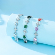 Dreamy Cross Princess Copper Bracelet Empty Setting DIY Inlaid Diamond Jade Factory Wholesale Factor