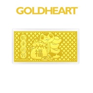 Goldheart 999 Gold 1G Shifting Fortunes Gold Bar