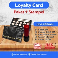 MEMBER CARD | LOYALTY CARD Loyalty Card + Stamp/