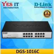 D-LINK DGS-1016C / DGS-1016D 16-PORT GIGABIT 10/100/1000 MBPS UNMANAGED SWITCH