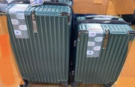 聖誕旅行必備清倉 BIG SALE 20寸+ 28寸 set  (2 baggage) 綠色旅行箱行李喼旅行喼行李箱 合金料 green baggage suitcase luggage 移民留學