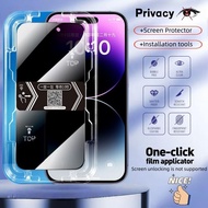 Anti-peep tempered glass film For Vivo Y19 Y19e Y19s Y20/Y20s Y200 4G Y200+ Y200e Y200i Y21/Y21s Y22