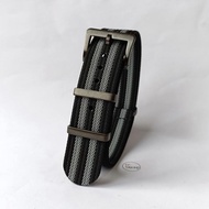 Nato Strap Ribbed Nylon Pvd Space Grey Mp-22 Watch Strap
