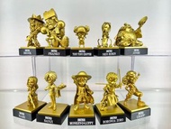 Milk@ 全新 One Piece WCF Project Megahouse Gold Ver  熊本 復興 全10款 四皇 和之國 海賊王 大海賊百景 金色 銅像 電鍍 黃金 路飛 芬奇 卓洛 