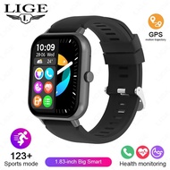 KUHEG LIGE 2024 Bluetooth Calling Smart Watch For Men Women Full Touch Screen Sports Fitness Watch M