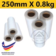 250mm x 0.8KG (Clear) Stretch Film Clear Stretch Film 23 MICRON STRETCH FILM transparent packing fil