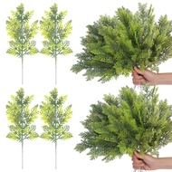 3/5Pcs 33cm Artificial Pine Branch Simulation Green Plant Pine Leaf DIY Wreath Gift Home Christmas Decorations