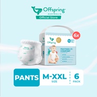 Offspring FeatherAir Comfort Baby Diapers Pants M264/L228/XL192 Pcs/XXL168 [6 Packs]