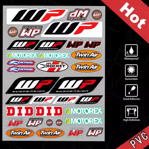 Reflective Motorcycle Accessories Suspension Waterproof Wp Decal Sticker Motocross Shocker Damper Fo