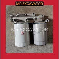 Hitachi EX EX120 Sumitomo SH120 4BD1 4BG1 Excavator Engine Oil Filter Head Housing Cover