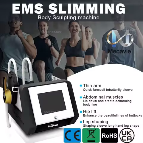 6.18 2 in 1 MECAVIE Muscle Builder Slimming Trainer Features 6500W Body Contouring Buttock Lifting F
