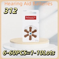 6-60PCS Hearing Aid Batteries Resound P312 Performance 1.45V 312 312P P312 PR41 For BTE CIC RIC ITC 