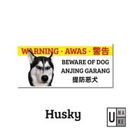 (READY STOCK) BEWARE OF DOG AWAS ANJING GARANG ACRYLIC SIGN BOARD 提防恶犬 warning sign 3mm Matte Acryli