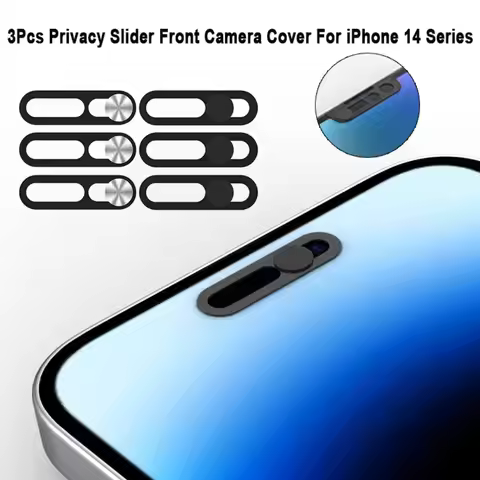 3PCS Metal Webcam Cover Phone Lens Stickers for iPhone 14 14 ProMax Plus Privacy Slider Camera Cover
