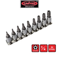 【UNITED】9pcs Pentacle Socket Set (1/4")