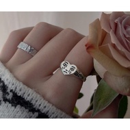 Candy Jewelry Creative Cry Face Emoji Ring Alloy Adjustable Opening Finger Rings for Women and Ladie