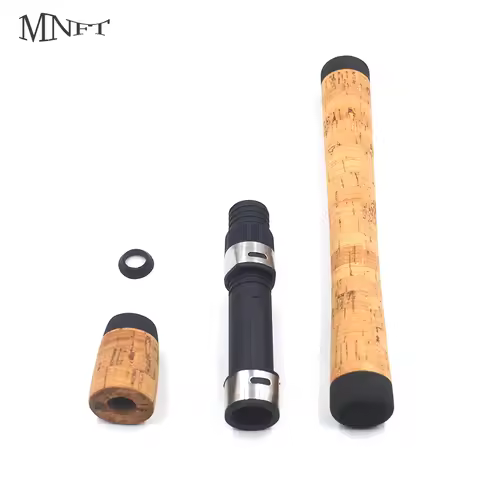 MNFT 1Set Fishing Rod Kit DIY Custom Replacement Rod Builder Reel Seat & Cork Handle Grip