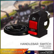 HANDLEBAR SWITCH ON / OFF BUTTON UNIVERSAL NAKED & TOURING BIKE SUIS LAMPU HEADLAMP & LED LIGHT CONT