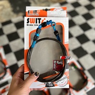 สายถักSwit งานแท้ สายเบรค หัว 45 องศา ความยาว 34 นิ้ว ใส่รถได้ทุกรุ่น มีประกันรั่วซึม