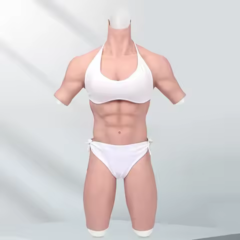 Eyung 8th/9th Silicone Breast With Fake Muscle Body Suit Cosplay Silicone Crossdressers Transgender 