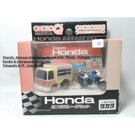 HONDA CHORO Q GARAGE SET VF750F BIKE AND BOX TRUCK CADATOYS