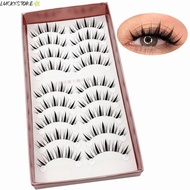 LUCKYSTORE Eyes Lashes, Natural Long Anime Manga Lashes, Hot Wispy Strip Soft Fake Lashes Eye Makeup