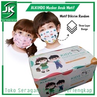 masker 3 ply anak motif - motif dikirim random - masker medis 3ply - mask anak 3ply 1box 50pcs