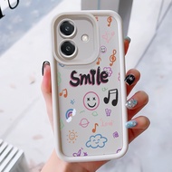 Case For OPPO A3 4G A3 Pro 5G A3X 4G A3X 5G A40 A60 5G Three-Color Happy Smile Phone Silicone Shockp