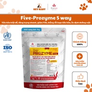 Five-Prozyme 5 Way Supplements digestion, supports weight gain, improves FCR for poultry