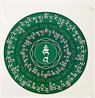 2026 Fengshui 5 Pieces Green Tara Window Decoration Sticker Bring Good Luck w5712