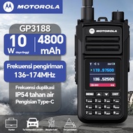 HT Motorola GP3188 Walkie Talkie Long Range 20KM 10Watt Handheld Talkie Walkie VHF 136-174Mhz Dual d