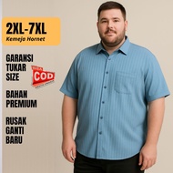 KEMEJA Jumbo Men's Short Sleeve knit Shirt - Shirt Men's OversizeHornet XXL XXXL XXXXL 5XL 6XL 7XL