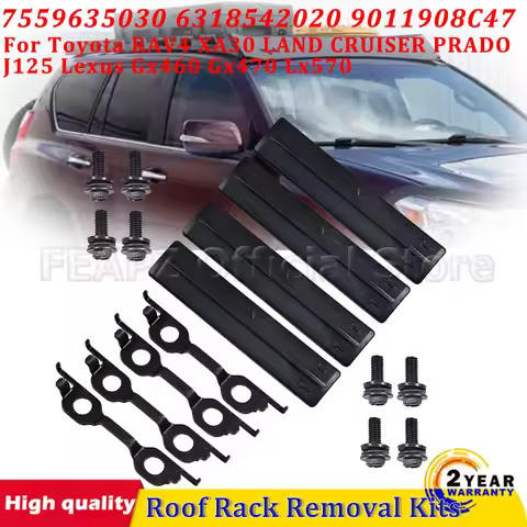 63185-42020 90119-08C47 Roof Rack Removal Kits For Toyota RAV4 XA30 LAND CRUISER PRADO J125 Lexus Gx