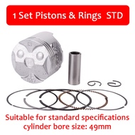CVFTY CVK ชุดแหวนลูกสูบเครื่องยนต์ STD 55มม. + 25 + 50 + 75กระบอกสูบขนาดสำหรับ Honda CB400 1992 1993