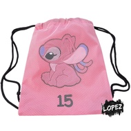 Angel Mesh Bag Lilo And Stitch Backpack Stitch Girlfriends Drawstring Bag/ Jumba Jokiba Lopez