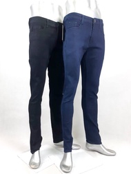 COMET 205 กางเกงชายกระบอกเล็ก (ซิป) ผ้ายีนส์ยืด มี 3 สี ฟอกซักนุ่มซิลิโคน ไซส์ 30-36