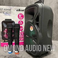 Speaker Portable Wireless Dat Dt820 QD 8 Inch Bluetooth Usb Original Dt 820 Dt820qd ( Bayar Ditempat