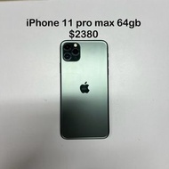 iPhone 11 pro max 64gb 綠色 電池健康100%