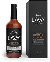 LAVA All Natural Authentic Michelada Mix Craft Cocktail Mixer, Made with Real Tomatoes, Ancho Chile 