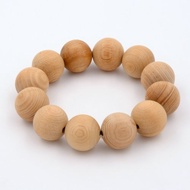台灣檜木手珠18mm-12粒|用原木球珠手串創想在森林大地悠遊