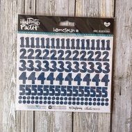Illustrated Faith 6x12 Homespun Cardstock Number Stickers
