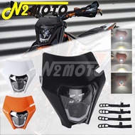 N2 Off Road LED Headlamp Fairing Headlight For EXC XC-W Six Days 350 300 450 500 EXC-F FREERIDE 250 