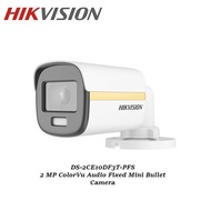 Hikvision DS-2CE10DF3T-PFS 2MP Audio Bullet Analog ColorVu CCTV Camera with Built-in Mic cctv