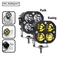 MATA 4 LED Fog Spotlight DC 12-24Volt Spotlight 4 Eyes Worklight 40 Watt Universal