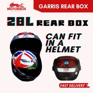 GR RACING 28L MONOLOCK REAR BOX MOTOR BOX MOTORCYCLE TOP REAR CASE  KOTAK BELAKANG ESPADA GARRIS